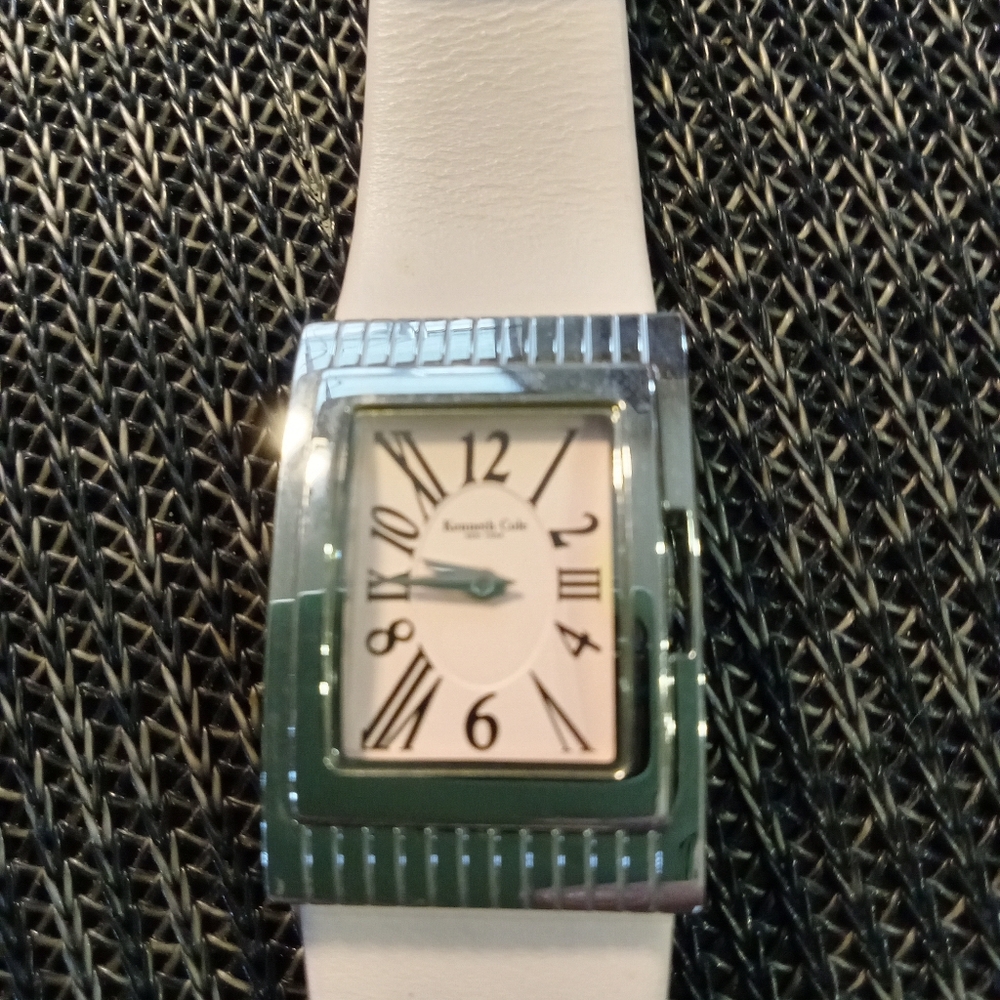 Kenneth Cole Tan and Silver Watch